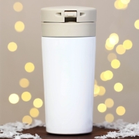 Новый год. Термостакан новогодний с кнопкой &laquo;Верь в мечту&raquo;, 350 мл