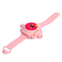 Часы-проектор &laquo;Милашки&raquo;, световые эффекты, 24 картинки, цвет розовый