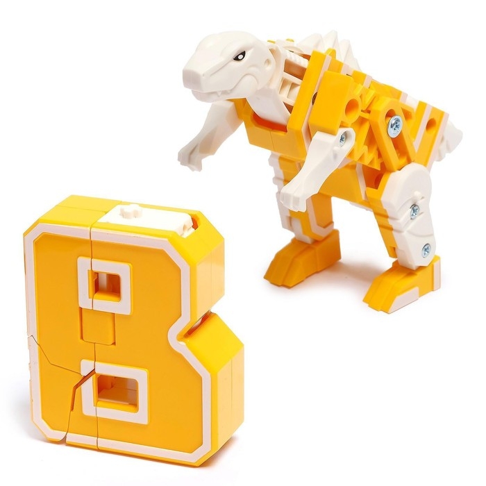 Робот «Дино-буква», трансформируется в динозавра, МИКС Робот «Дино-буква», трансформируется в динозавра, МИКС