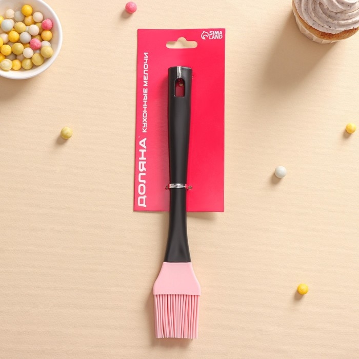 Кисть Доляна &laquo;Контраст&raquo;, силикон, 23 см, цвет МИКС