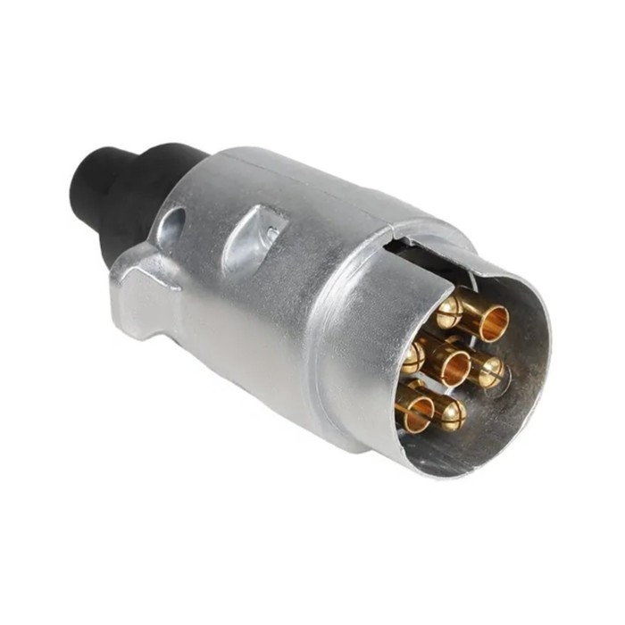 Вилка прицепа 7 контактов, металл, ATE-02 Вилка прицепа 7 контактов, металл, ATE-02