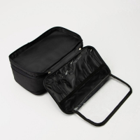 Косметичка, 3 отдела на молниях, цвет чёрный Косметичка, 3 отдела на молниях, цвет чёрный