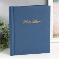 Фотоальбом магнитный на 20 листов "Классика" синий 24х28,5х2,5 см