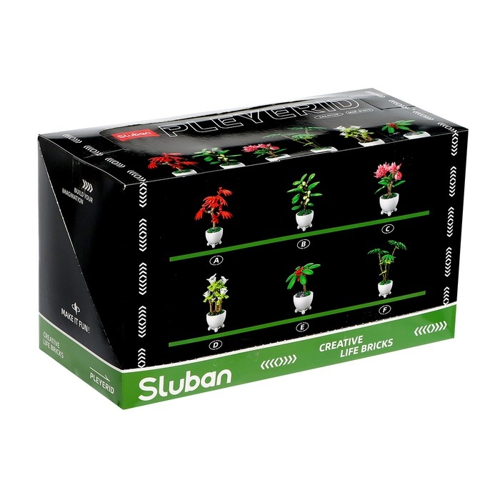 Конструктор «Цветы в горшочке», 6 видов, МИКС Конструктор «Цветы в горшочке», 6 видов, МИКС