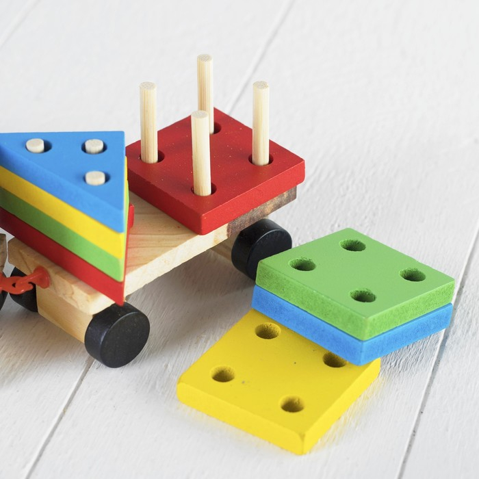 Конструктор Конструктор "Паровоз" 4 фигуры