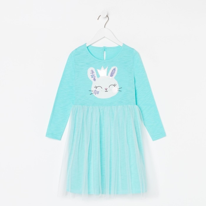 Платье для девочки, цвет мятный, рост 104 см Платье для девочки, цвет мятный, рост 104 см