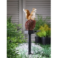 Садовый светильник на солнечной батарее &laquo;Бельчонок&raquo;, 41 см, 1 LED, свечение тёплое белое