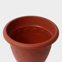 Кашпо уличное на ножке высокий &laquo;Колывань&raquo;, 5,6 л, цвет терракотовый