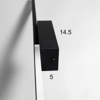 Бра "Штрих" LED 3000К черный 60х5х5см