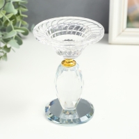 Подсвечник стекло на 1 свечу "Элизий" овальная ножка 9х9х13 см Подсвечник стекло на 1 свечу "Элизий" овальная ножка 9х9х13 см