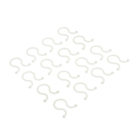 Зажим для проводов ТУНДРА, d=18 мм, цвет белый 20 шт.