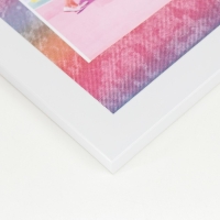 Фоторамка пластик, текстиль на 2 фото "Закат" с прищепками, белый 27,7х23 см