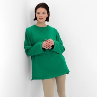 Свитшот женский MINAKU: Casual collection цвет зелёный, р-р 46 Свитшот женский MINAKU: Casual collection цвет зелёный, р-р 46