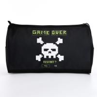 Сумка детская спортивная для мальчика Game over, 40*24*21, отд на молнии, чёрный Сумка детская спортивная для мальчика Game over, 40*24*21, отд на молнии, чёрный