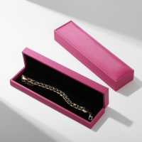 Футляр под браслет/цепочку/часы «Квадро» классический, 22×5,5, цвет розовая фуксия Футляр под браслет/цепочку/часы «Квадро» классический, 22×5,5, цвет розовая фуксия