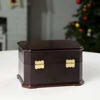 Светодиодная фигура &laquo;Дед Мороз на поезде&raquo; 31.5 &times; 18 &times; 18 см, полистоун, батарейки ААх3 (не в комплекте), USB, свечение тёплое белое