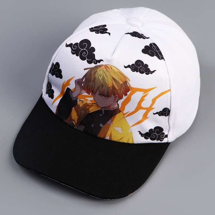 Кепка детская для мальчика &laquo;Аниме&raquo;, цвет белый, р-р 52-54 5-7 лет