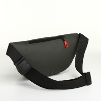 Поясная сумка на молнии, 3 наружных кармана, цвет зелёный Поясная сумка на молнии, 3 наружных кармана, цвет зелёный