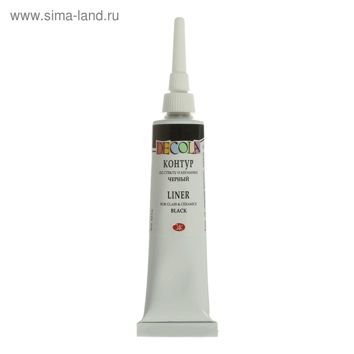 Контур по стеклу и керамике 18 мл, ЗХК Decola, чёрный, (5303810)