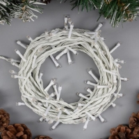 Гирлянда «Нить» 10 м, IP20, белая нить, 100 LED, свечение белое, 8 режимов, 220 В Гирлянда «Нить» 10 м, IP20, белая нить, 100 LED, свечение белое, 8 режимов, 220 В