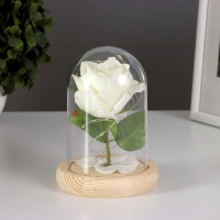 Ночник &laquo;Роза&raquo; LED 3хААА белый 9,5х9,5х14см