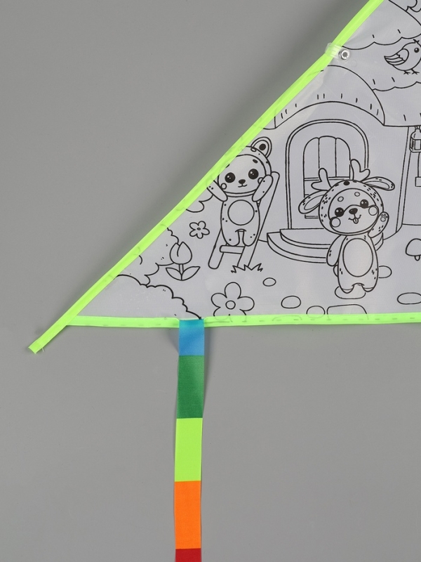 Funny toys Воздушный змей - раскраска, зверятки, 80 см