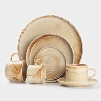 Тарелка глубокая  Magistro "Organic brown" 25,2х25х5,3 см