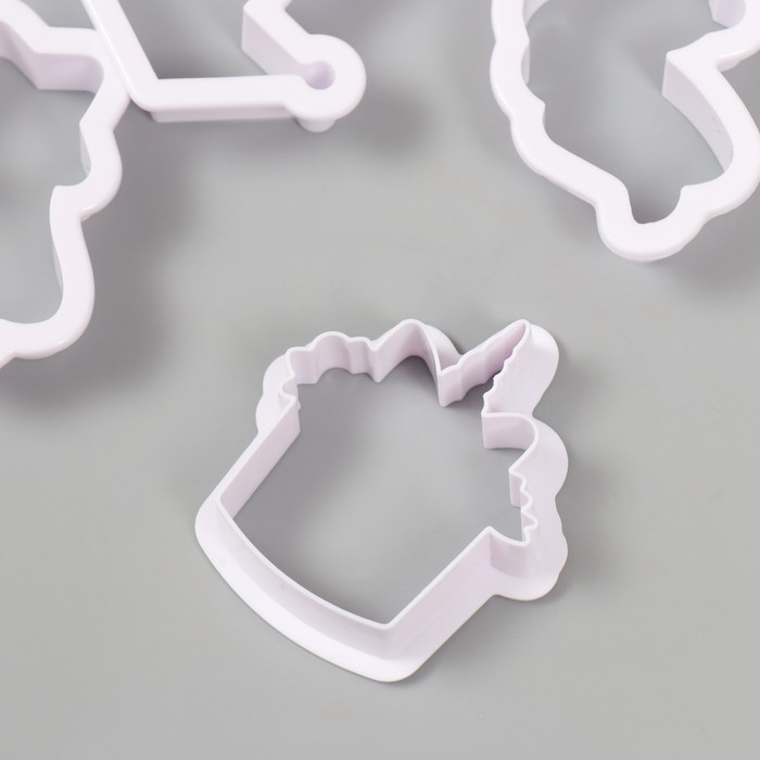 Каттеры для полимерной глины "Единороги и облака" набор 8 шт