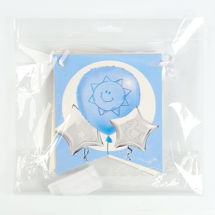 Гирлянда бумажная на ленте «1 годик, мальчик» Гирлянда бумажная на ленте «1 годик, мальчик»