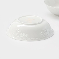 Тарелки глубокие WY Venecia, 580 мл, 17&times;5 см, набор 2 шт., фарфор, белые