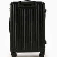 Чемодан 24", PС, 42*27*66, отд на молнии, код замок, 4 колеса, черный
