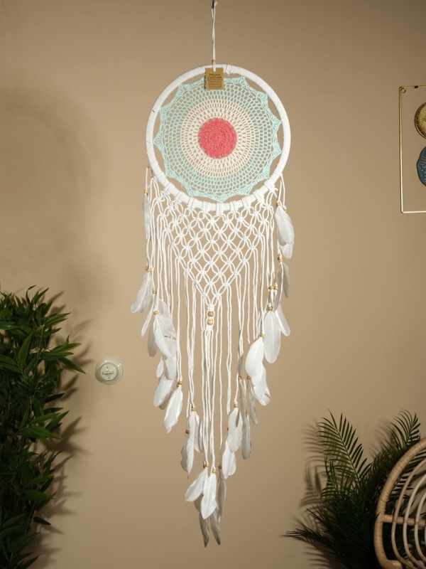 Ловец снов "Мятные тона" 32х90 см.