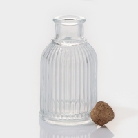 Набор стеклянных баночек для сыпучих продуктов с пробковой крышкой Доляна &laquo;Парфе. Афина&raquo;, 90 мл, 5,4&times;9,7 см, 12 шт