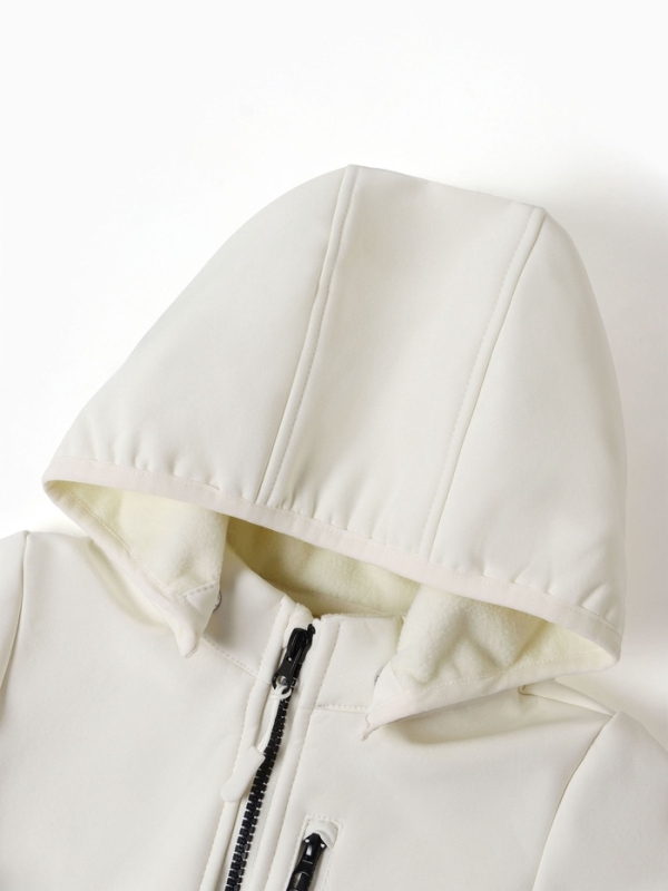 Комбинезон демисезонный для девочек MINAKU из Softshell на флисе, непромокаемый, светло-серый, рост 128 см