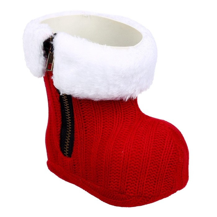 Конфетница &laquo;Сапожок&raquo;, цвет красный