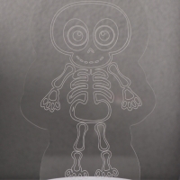 Светильник "Скелетик" LED RGB от сети RISALUX 9,5х8,5х14,8 см Светильник "Скелетик" LED RGB от сети RISALUX 9,5х8,5х14,8 см