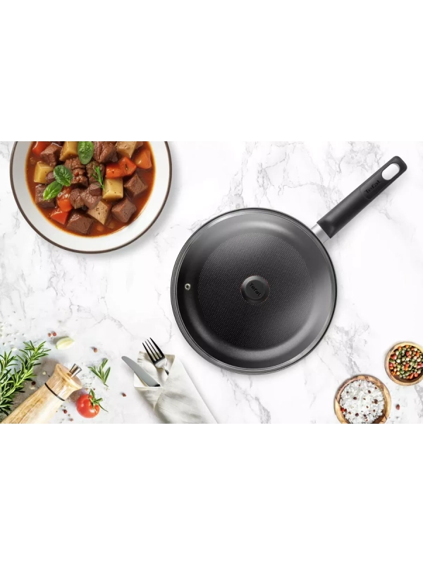 Сковорода Easy Plus 04237928, 28 см с крышкой