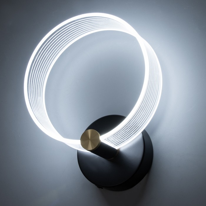 Бра Бра "Кворум" LED 8Вт 3000-6000К черный 25х20х6см