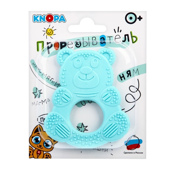 Прорезыватель силиконовый &laquo;Мишутка&raquo;, цвет МИКС, КНОПА