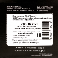 Набор эфирных масел "Мята. Апельсин. Пихта" косметический, 3 шт по 15 мл Набор эфирных масел "Мята. Апельсин. Пихта" косметический, 3 шт по 15 мл
