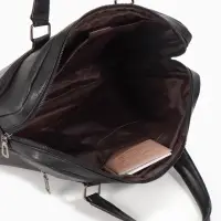 Сумка деловая, 38*8*29см, отд на молнии, 2 н/кармана, длин регил. ремень, ручка, черный