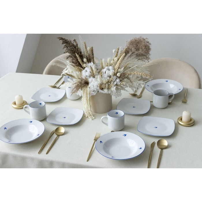 Кружка белая керамическая &laquo;Ласточка&raquo;, 300 мл