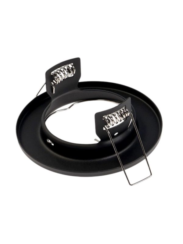 Светильник встраиваемый под лампу MR16, круг, металл, черный