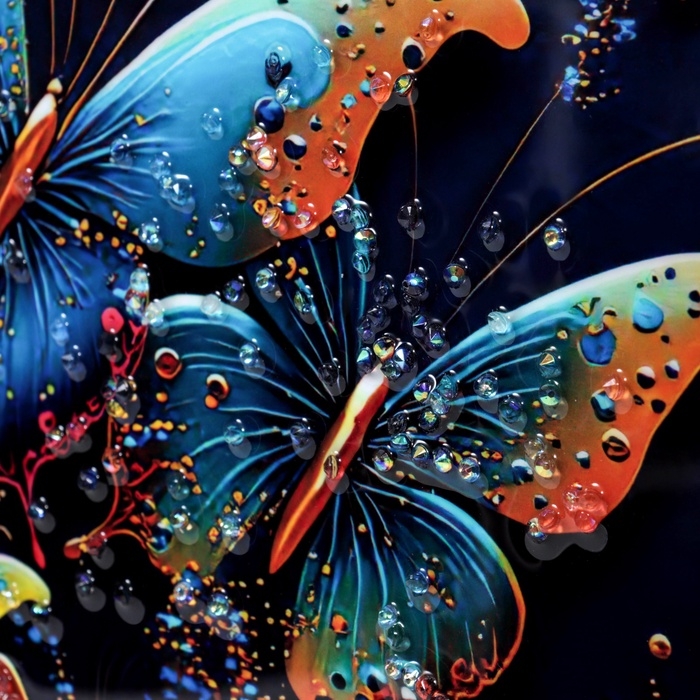 Картина акрил Картина акрил "Бабочки колор" 40х30 см