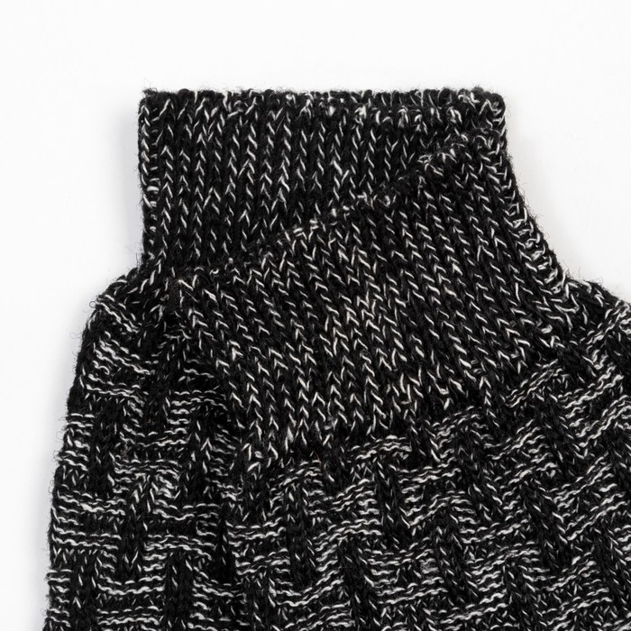 Носки мужские шерстяные, цвет чёрный, размер 29 Носки мужские шерстяные, цвет чёрный, размер 29