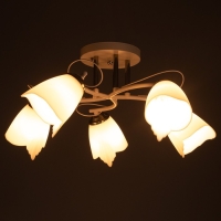 Люстра "Николь" 5х15Вт Е27 белый BayerLux