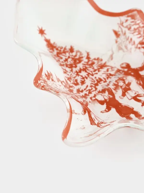 Блюдо сервирочоное ёлочка "Новогодние забавы" 17,7х18,5х3,5 см