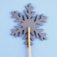Набор шпажек и топперов &laquo;Снежинки&raquo;, 2 размера, в наборе 6 шт.