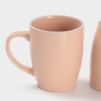 Набор  посуды Доляна "Кремовое облако" 24: Кружка, тарелки (20,27см), салатник, цвет крем