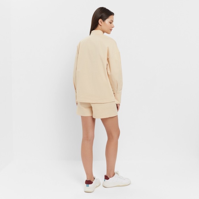 Костюм женский (блузка, шорты) MINAKU: Enjoy цвет бежевый, размер 42 Костюм женский (блузка, шорты) MINAKU: Enjoy цвет бежевый, размер 42